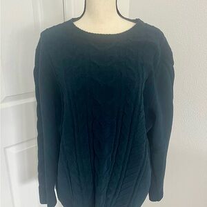 J.Jill Chenille Sweater, Blue, XL, EUC